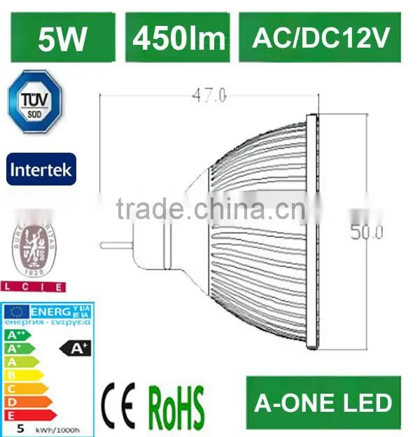 CE RoHS aluminum mr16 led spot light