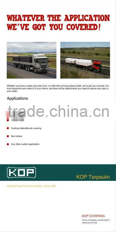 Truck Cover (pvc coated tarpaulin 1000d*1300d18*20)