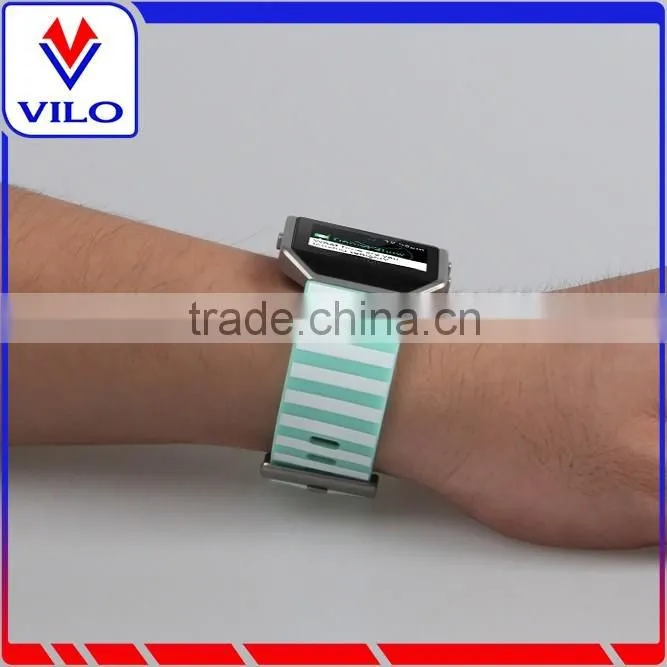 China Manufacturer Soft Silicone Wrist Band For Fitbit Blaze, For Fitbit Blaze Rubber Watch Band