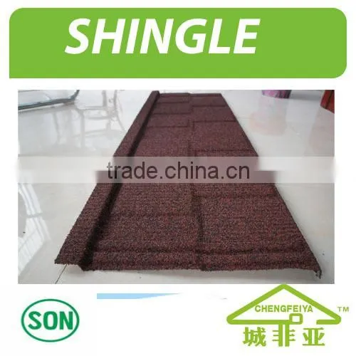 Colorful Stone Chip Coated Steel Roof Tile