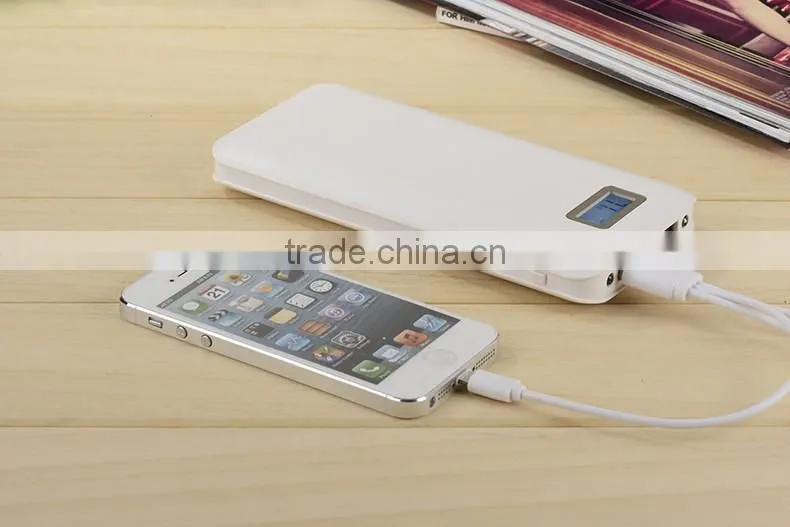 high capacity dual usb battery power bank charger