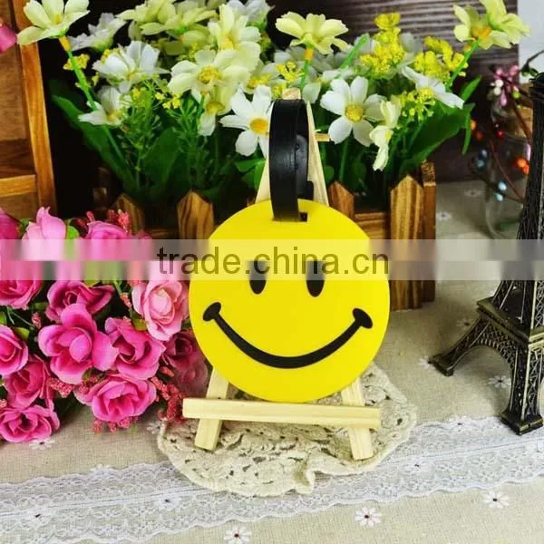 new products 2014 bag accessory blank PVC soft travel luggage tags factory wholesale