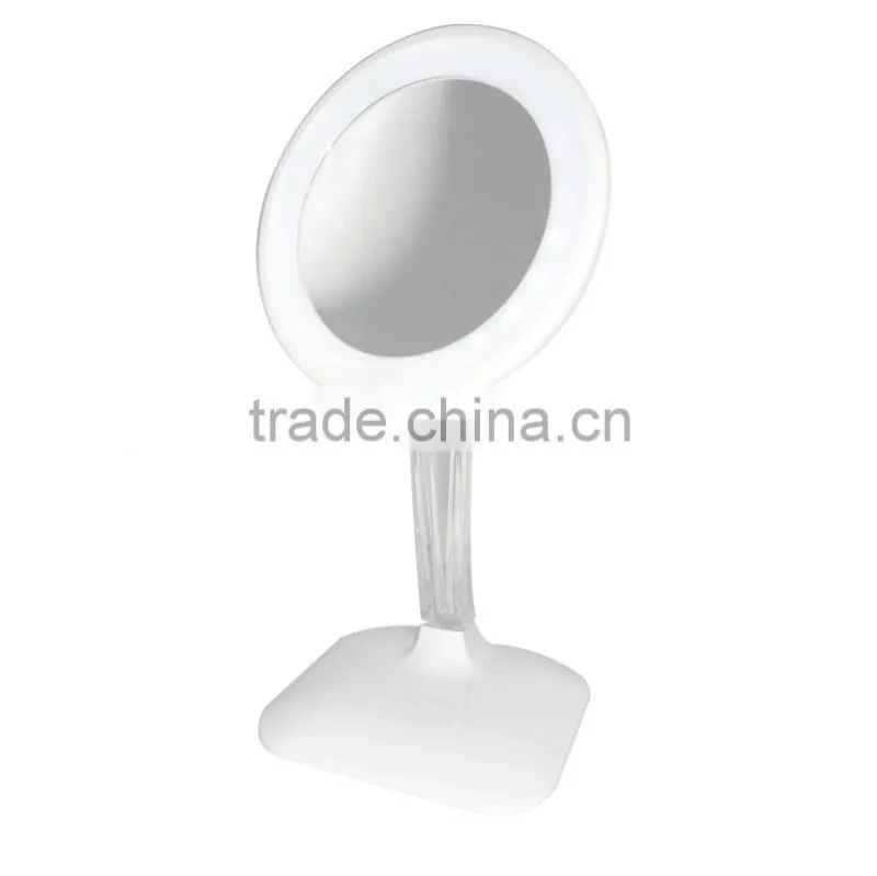 Square mirror with led