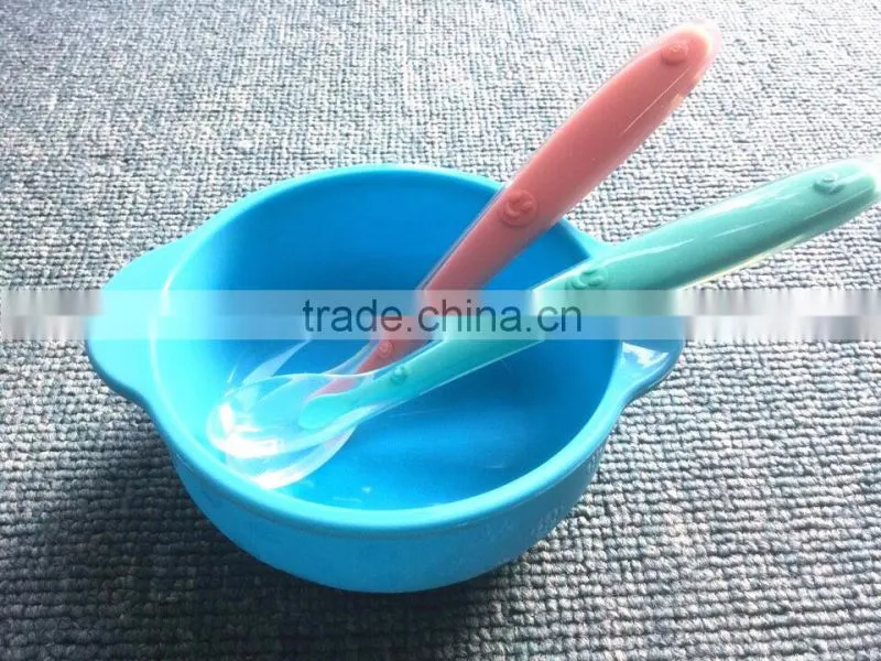 Flexible Food grade silicone Feeding bowls for baby, Trainning bowls for Eating