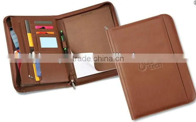 A5 Leather conference fIle folder