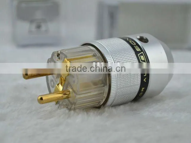 SonarQuest Aluminum metal gold-plated EU Power connector