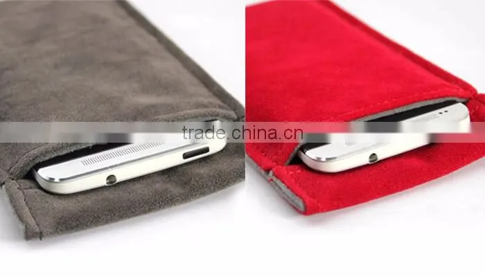 Velvet mobile phone bag/mobile phone pouch/cell phone case