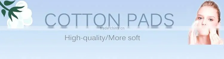 Stripe embossed with pressed edges seal cotton pad