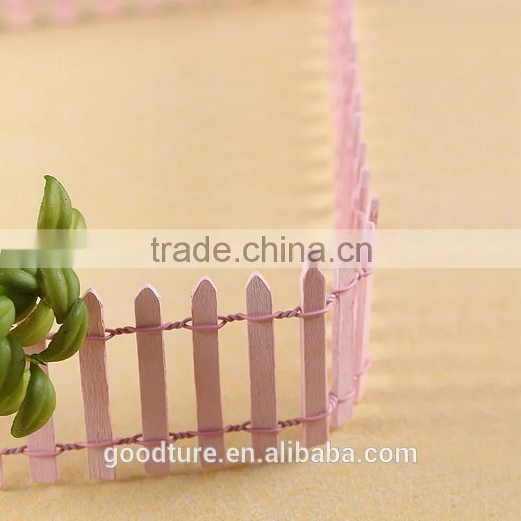 Mini Wooden Fence Toys Garden Fence