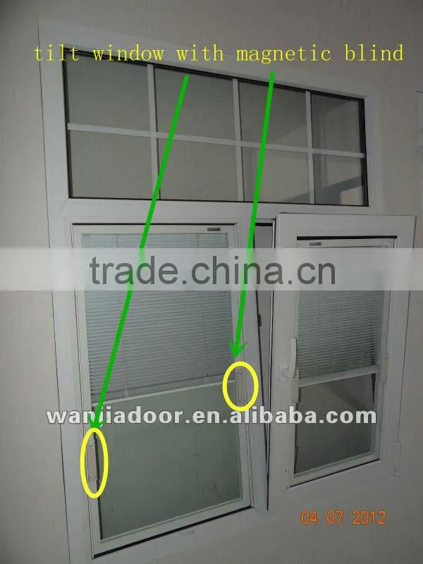 foshan wanjia pvc brown tilt windows and doors
