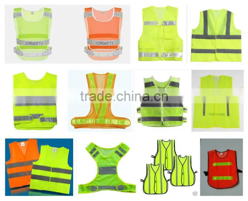 polyester mesh high visibility reflective motorcycle safety security jacket