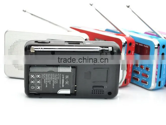 Robot-228u Hi-FI ultra-thin portable mini usb radio,card speaker,Digital audio player