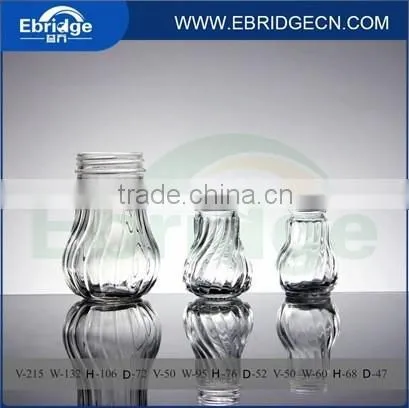 kitchen use mini cumin spice glass jar with plastic shaker top