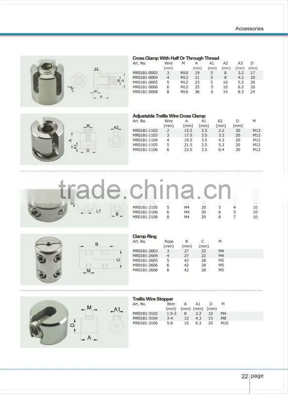 Stainless Steel Trellis Wire Stopper