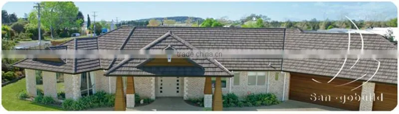 SGB Stone Coated Galvalume Metal Roofing Sheets/Stone Coated Steel Roofing Tile
