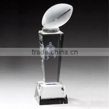 Factory wholesale blank clear crystal diamond trophy