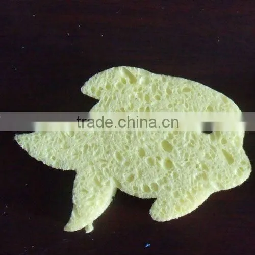 cute animal shape cellulose sponge , cellulose cleaning sponge