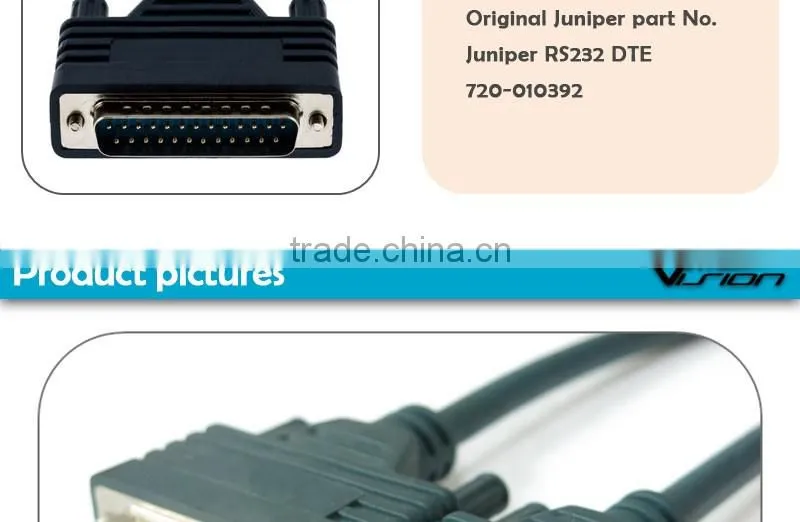 3m length CAB-232MT for Juniper RS232 DTE cable
