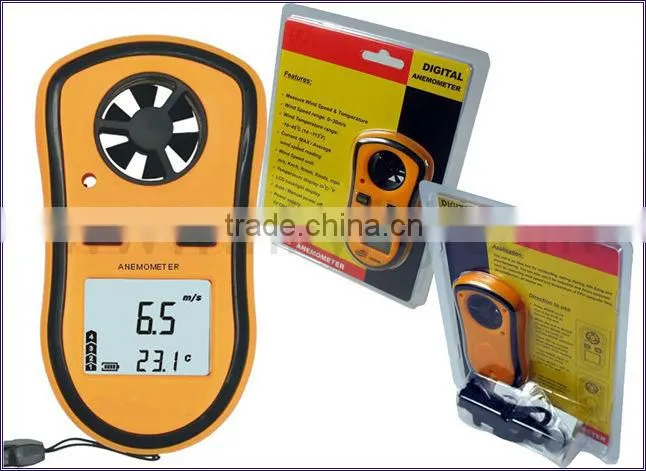 Wind measuring instrument vane anemometer thermo anemometer portable