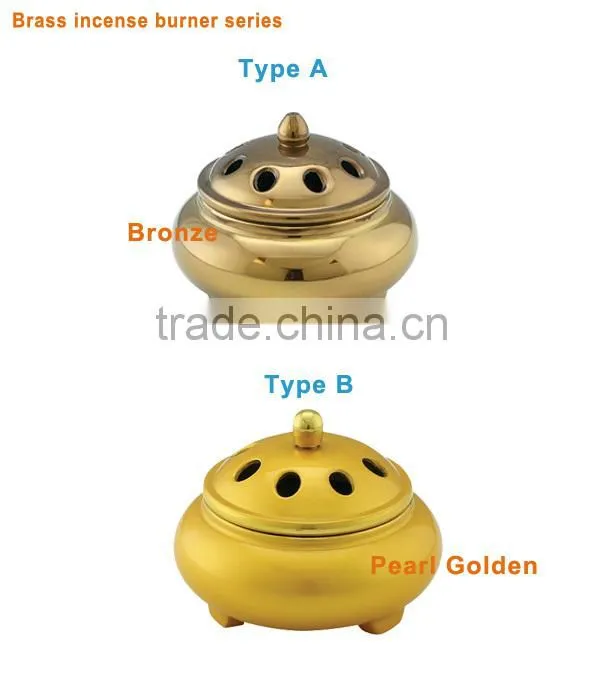 CNC machine China style brass incense burner,commercial gift