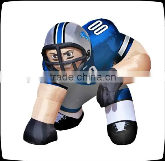 inflatable football player lawn figure/inflatable cartoon