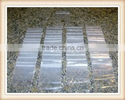 wholesale zlb-26 3" x 5", 2 Mil Clear White Block Zip Lock Bags, Case of 1000