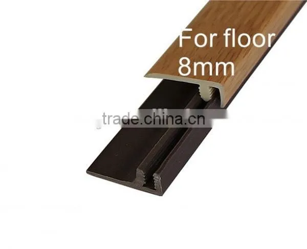 PVC floor edge trims//PVC end edge trim//laminate End profile//PVC end trim covered with PVC wrapping