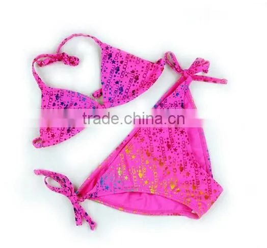 Kids Tanikin Bikini Top And Underwear Stripe Bathing Suit Beachwear