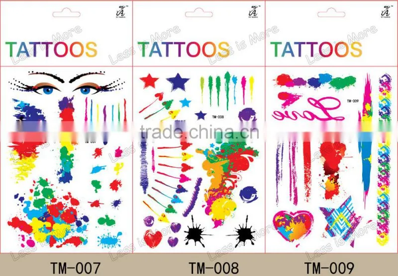Children's oil painting tatoo stickers/ wall stickers