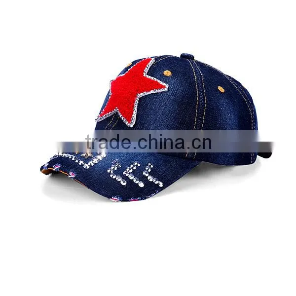 Fashion Design Cheap Denim Baseball Caps