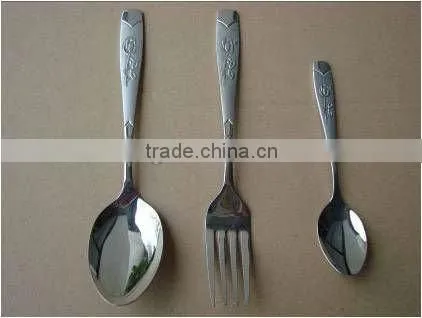 gold plated spoon and fork dinner set