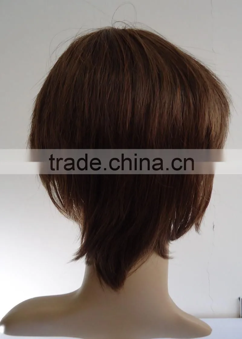 Short Synthetic Hair Straight Wigs African American Wig Cheap Cosplay Synthetic Natural Wigs