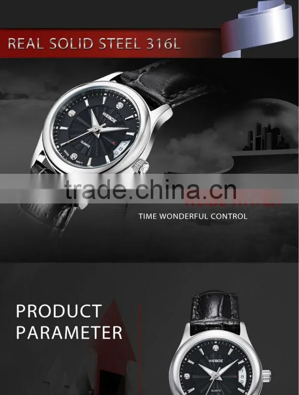 New 2014 Fashion Woman Watch WEIDE Famous Brand Watch Womens Luxury Watches Quartz Movement Women Dress Watches Relogio