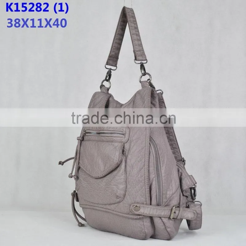 Angelkiss bag faction gray color backpack /2015 newes backpack /backpack with pocket /color backpack
