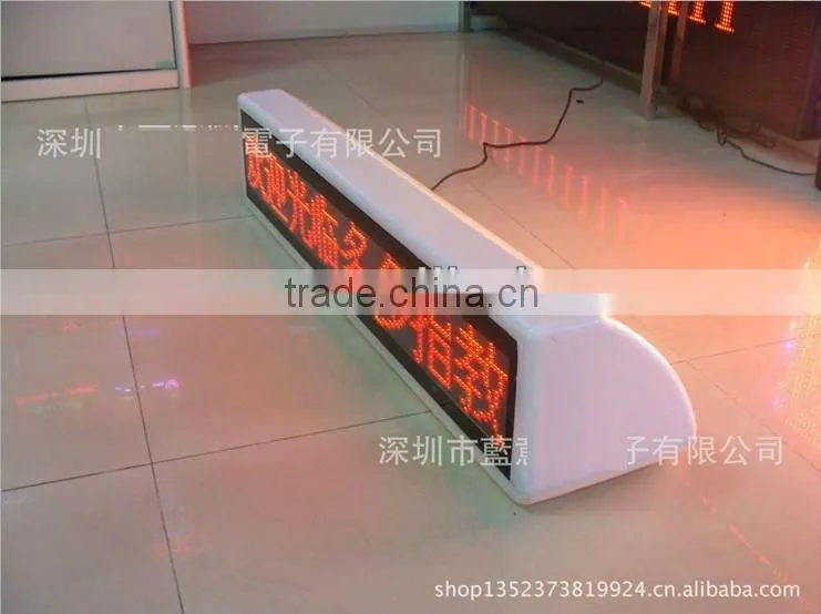 P16 red color outdoor led display sign for car park bus station