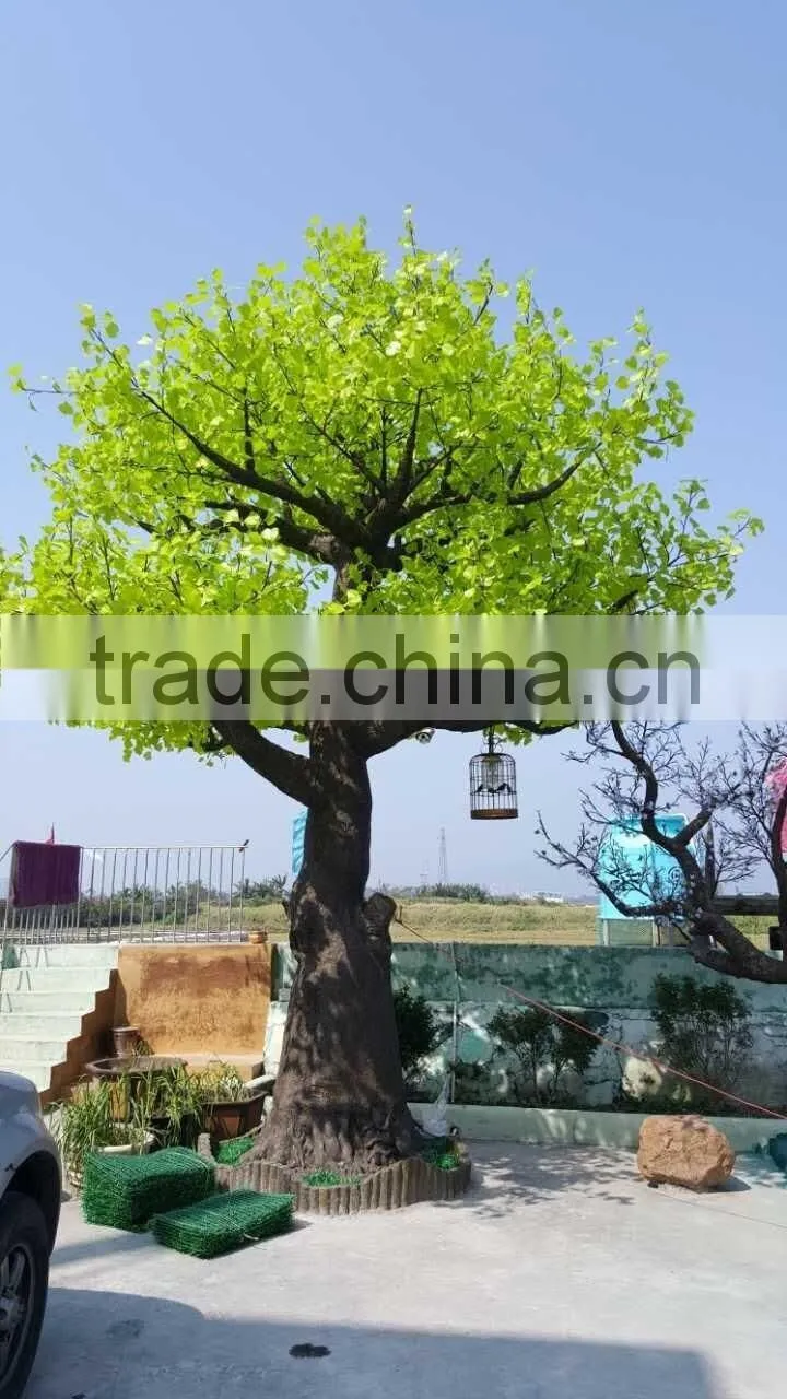 Factory Directly Sale Outdoor And Indoor Decorative Artificial Oak Tree,Fiberglass Artificial Oak Tree Branches And Leaves