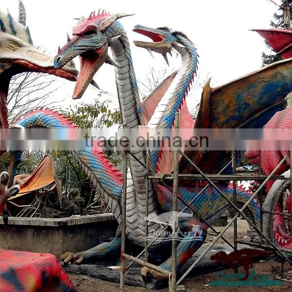 OA6111 Animatronic Dragon Western Smoking Dragon For Theme Park