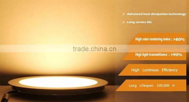 9w ultra thin led round panel light manufacturer