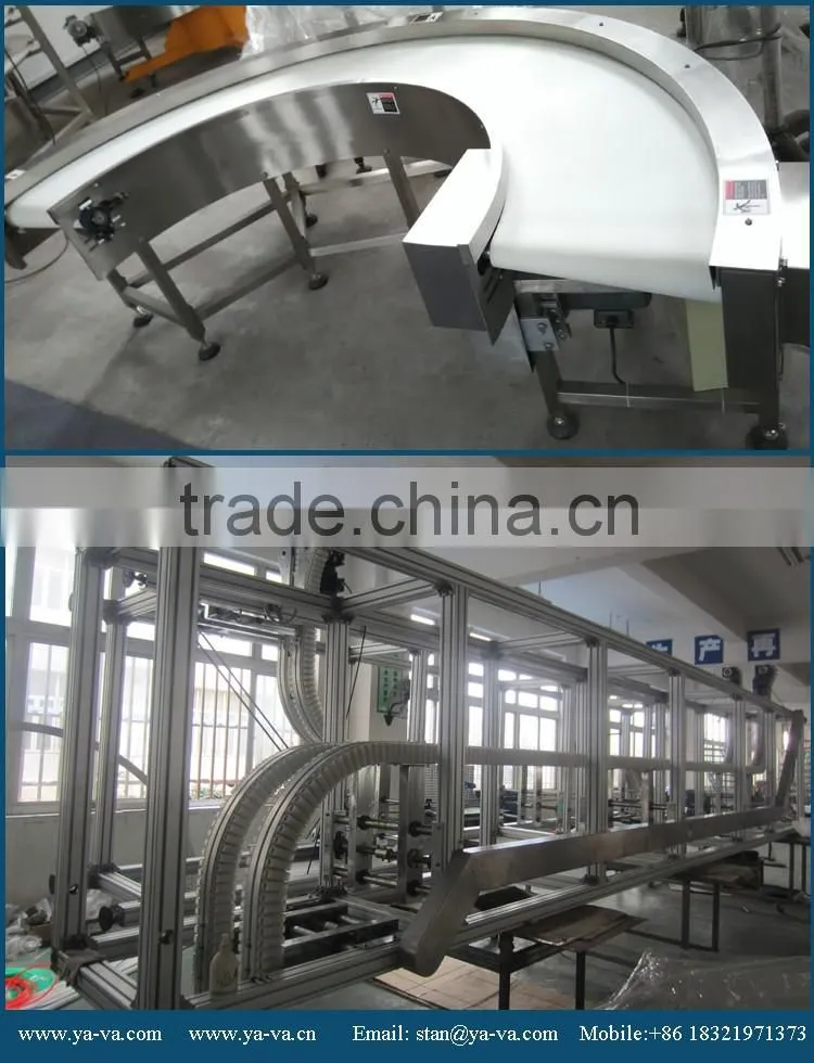 YS-SV type Plastic slat top chain conveyors by customized