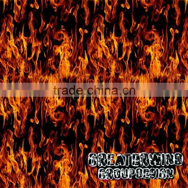 2016 width 100cm GWR081 flaming skull pattern hydrographics film pva water transfer printing film