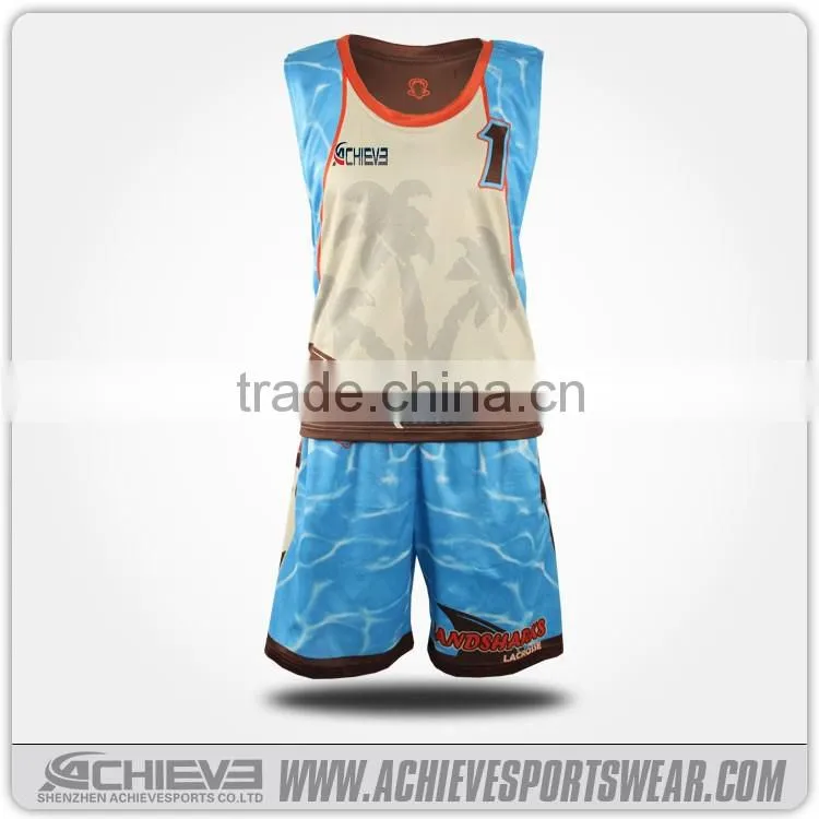 2016 Professional dye Sublimation sportswear reversible custom made lacrosse jersey