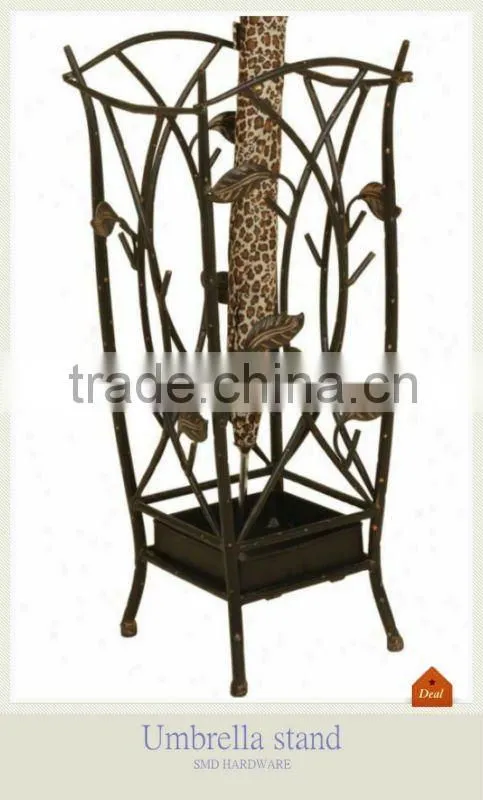 Classic metal black umbrella stand