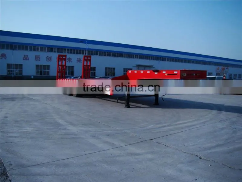 Trailer Manufacturer Three Axles Low Bed Cargo Semi Trailer For Sale