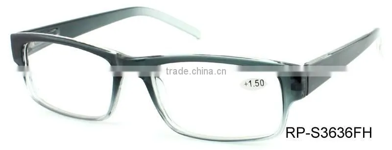 RP-S3636 wholesale gradient color frame jelly fashion men reading glasses