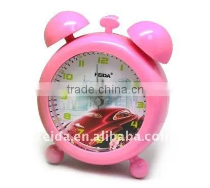 plastic twin bell clock