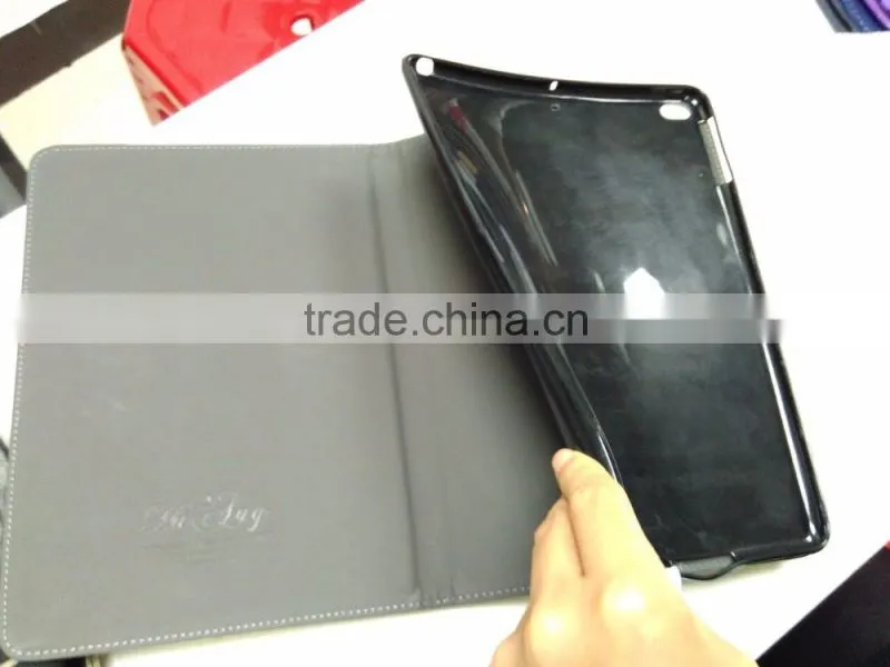 China Classical Embroidered Leather Case For ipad, Stand Leather Case for Ipad