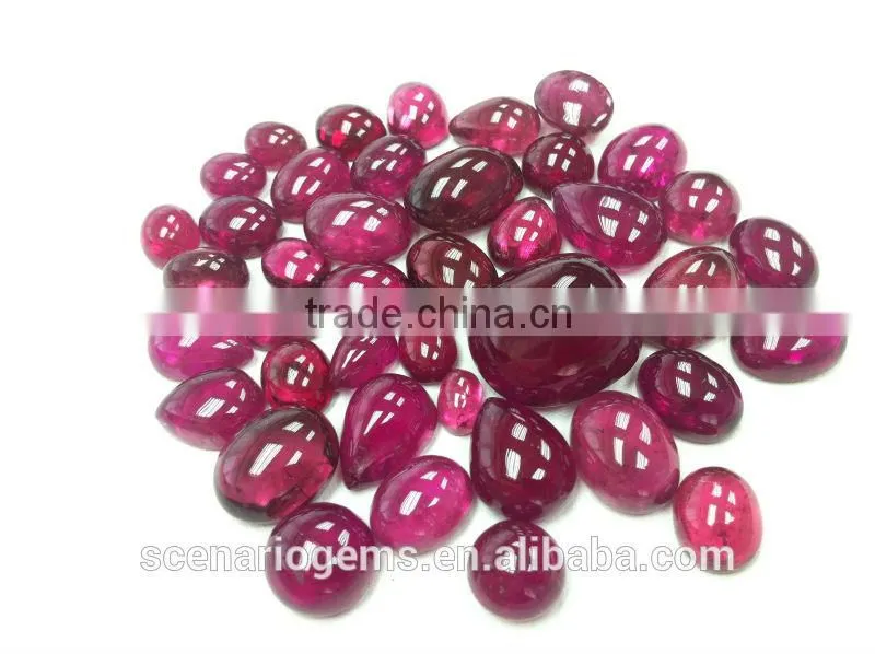 #AMZZ Natural Multi-Shape Cabs Loose Gemstone Rubellite Cabochon