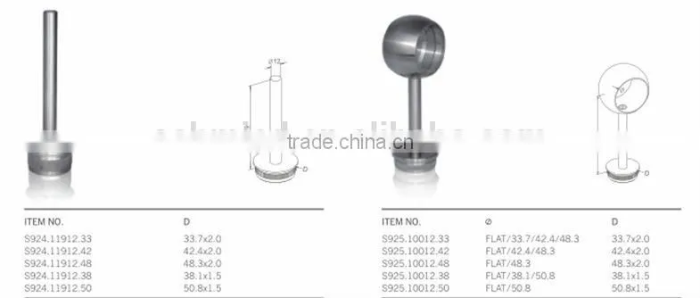 factory stainless steel railing staircase steel wall mounting baluster bracket