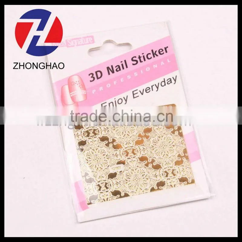New product 3D pattern of many nail sticker