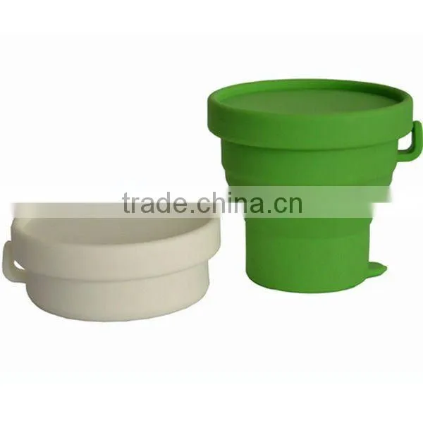 Folding Design Creative Disposable Tea Cups And Saucer Food Grade Silicone With FDA&LFGB Approval China